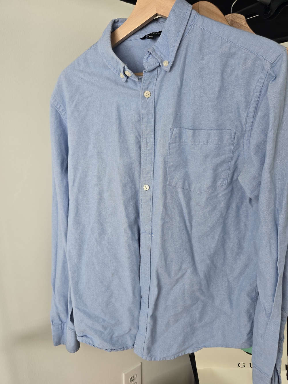 George Light Blue Casual Button-Down Shirt